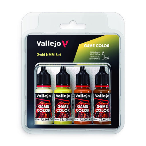 Imagen de Vallejo Pinturas Game Color Oro NMM Set (4 x 18 ml.)